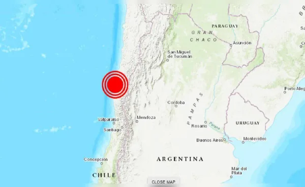 Chile se sacude: Sismo de magnitud 6,1 estremece la costa central y se siente hasta en Argentina.