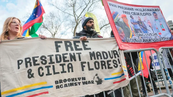 «Free Maduro»: Claman por la liberación del Presidente y Cilia Flores frente a tribunal de Nueva York.