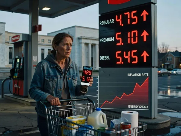 Guerra contra Irán pasa factura: Inflación en EE.UU. salta al 3,3% impulsada por el precio de la gasolina.